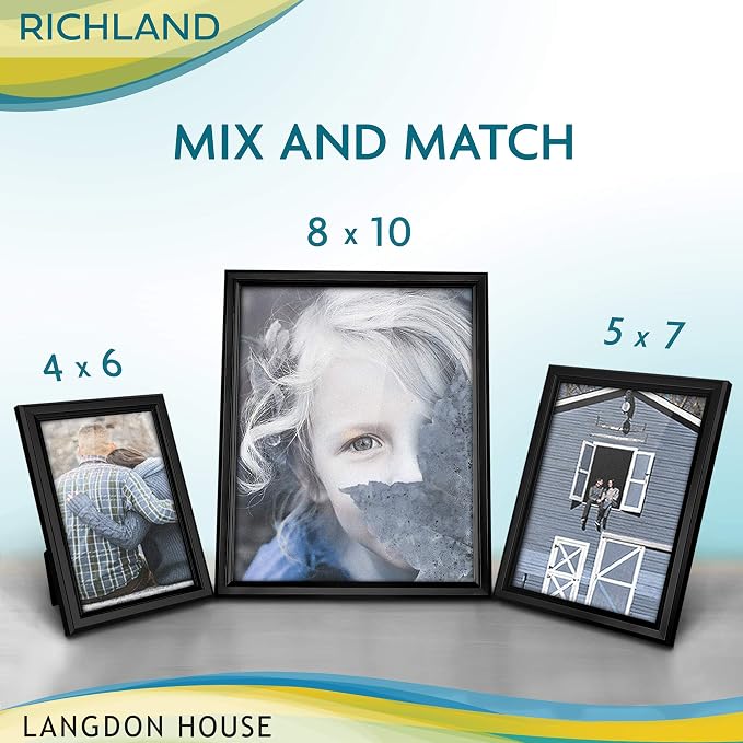 Langdon House 5x7 Picture Frames Set Distinguished Edging - Image 5