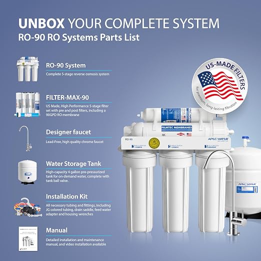 APEC Water Systems RO-90 Ultimate Series Top Tier Supreme Certified High Output - Image 8