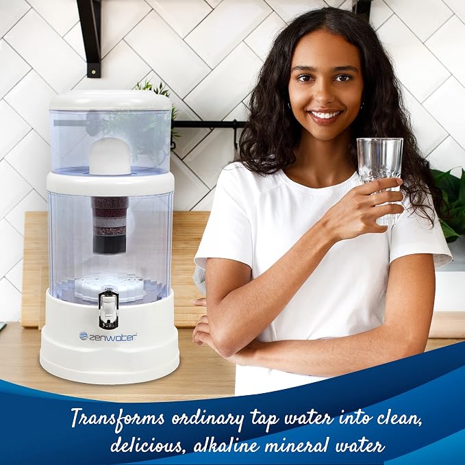 ZENWATER 4-Gallon Countertop Gravity Water Filter System - Image 7