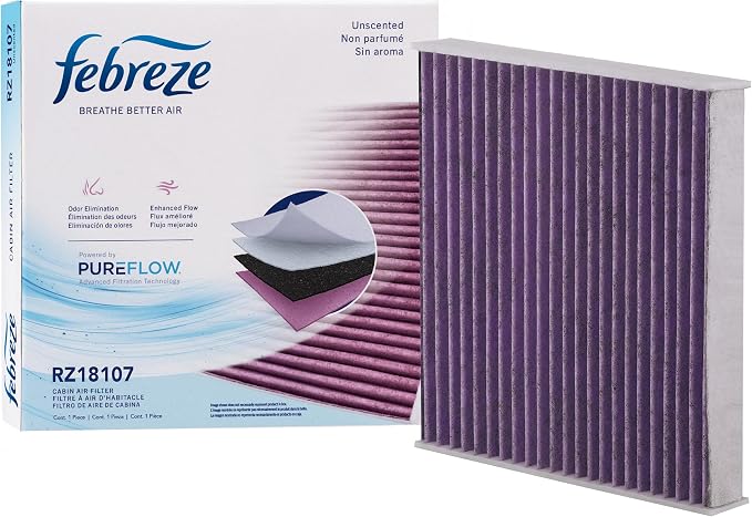 Febreze Odor Control Cabin Air Filter by PUREFLOW RZ18107 Fits 2009-2019 Toyota by Febreze