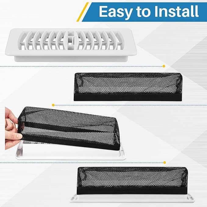 Zonon 12 Pcs 4 x 10 Inch Floor Register Cover Trap Vent Screen - Image 4