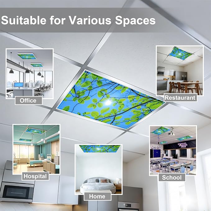 4 Pack 2x4 FT Magnetic Fluorescent Light Covers, Ceiling Light Filters - Image 4