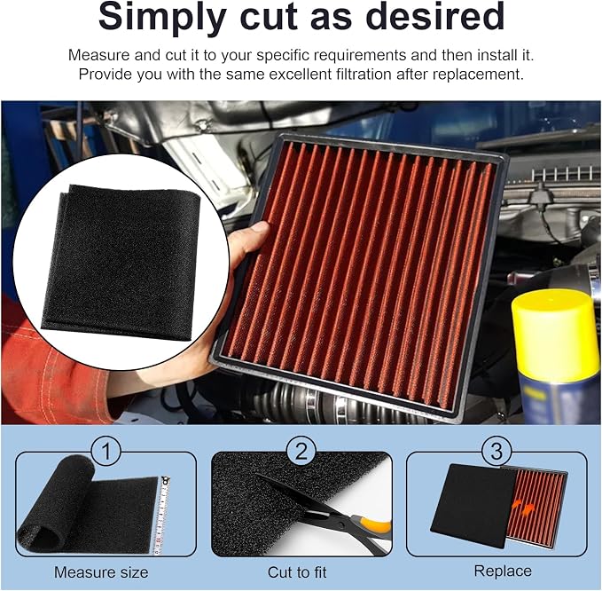 Air Filter Foam Sheet Material, Reusable Air Filter - Image 6