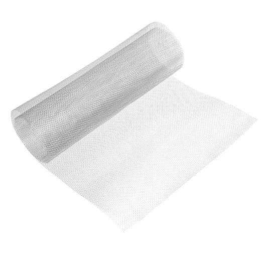 uxcell 12 Mesh 39" x 12" Woven Wire Mesh, 304 Stainless Steel Air Vent Filter by uxcell