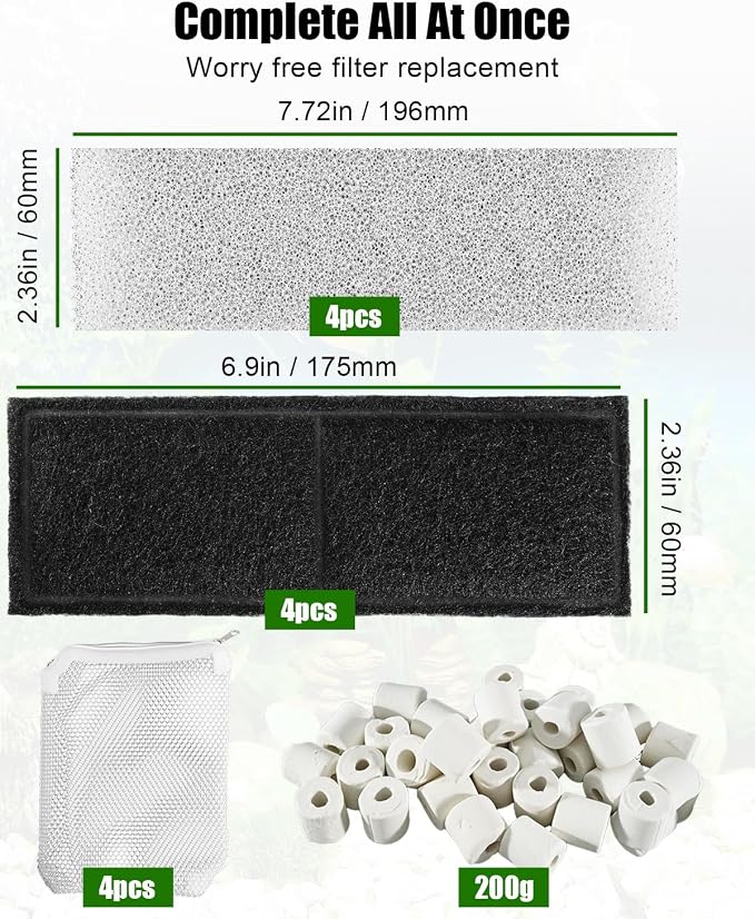 13Pcs Aquarium Filter Media Kit Fit - Image 3