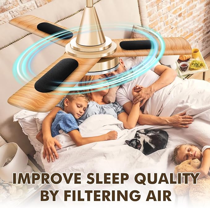 15 Pack Ceiling Fan Filters for Blades, Universal Ceiling Fan Filters, - Image 7