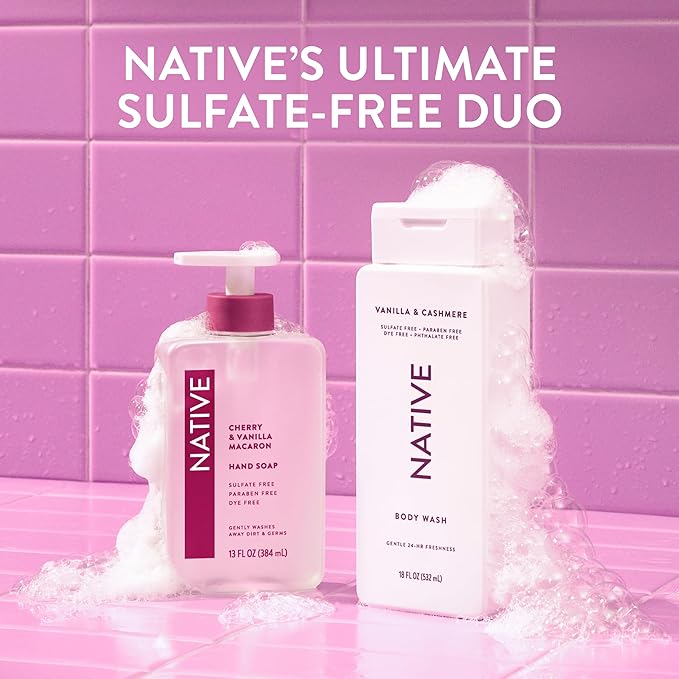 Native Vanilla & Cashmere Body Wash 18 fl oz