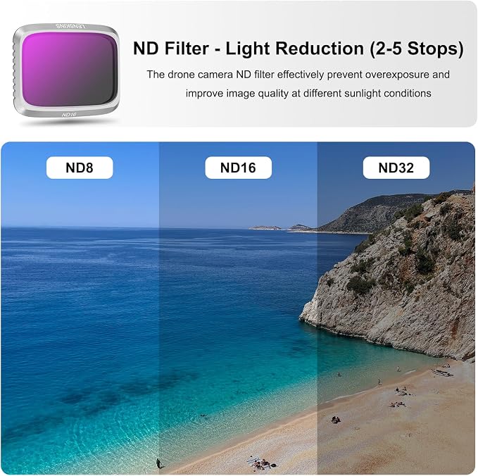 ND Filters for DJI Air 2S Drone, Neutral Density and Circular Polarizer Lens - Image 6