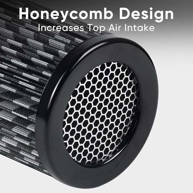 6" 152mm Inlet Cold Air Intake Filter High Flow Honeycomb Top Replacement - Image 2