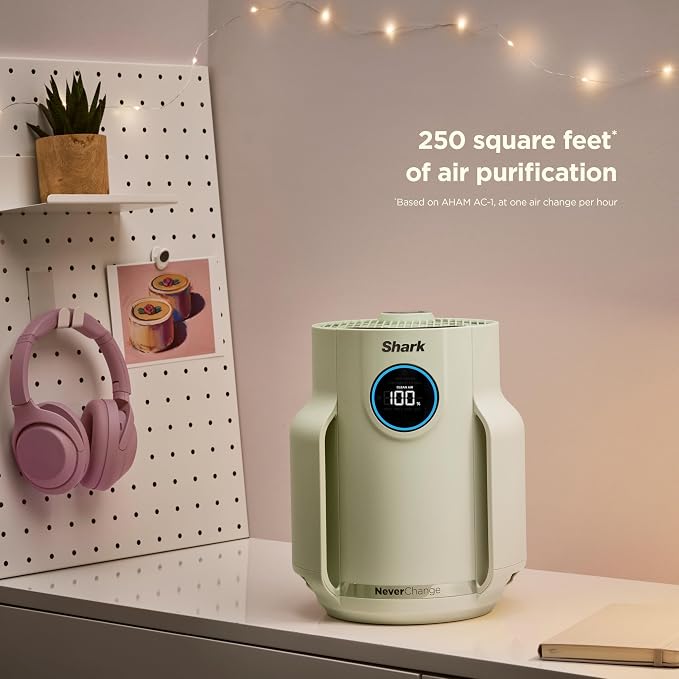 Shark Air Purifier for Home, NeverChange Compact Pro, for Bedroom, Home Office - Image 3