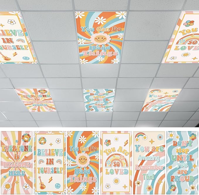 Wiooffen 6 Pcs Fluorescent Light Covers by Wiooffen