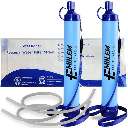 Portable Water Filter for Emergencies, and Disaster Preparation by EmblemOutdoor