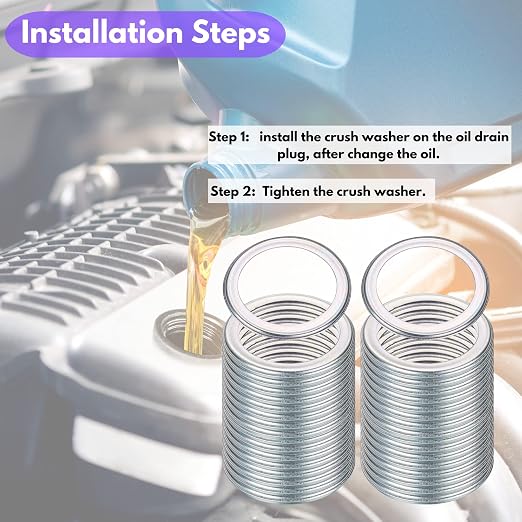 25PCS Oil Drain Plug Gasket Replacement - Image 5