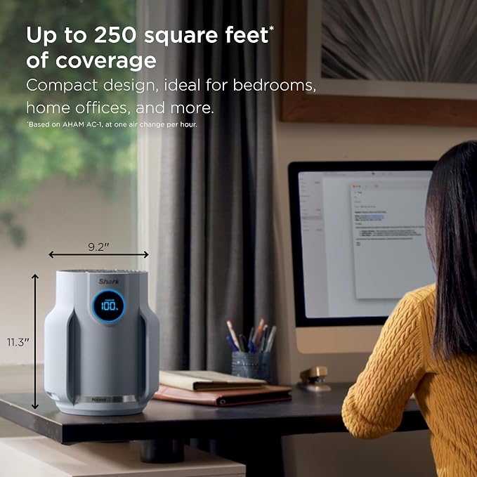 Shark Air Purifier for Home, NeverChange Compact Pro, 2 Pack, For Bedroom - Image 5