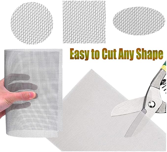 Stainless Steel Woven Wire Mesh, 304 Steel Wire Cloth, Insect Screen, Air Vent - Image 6