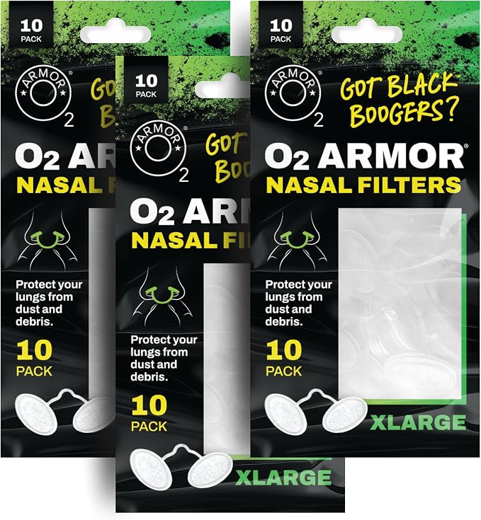 O2 Armor Nose Filters for Welders & Allergies by O2Armor