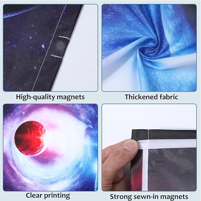 QOUBAI 8PCS Fluorescent Light Covers, 4x2 Feet Magnetic Light Cover Fluorescent - Image 3