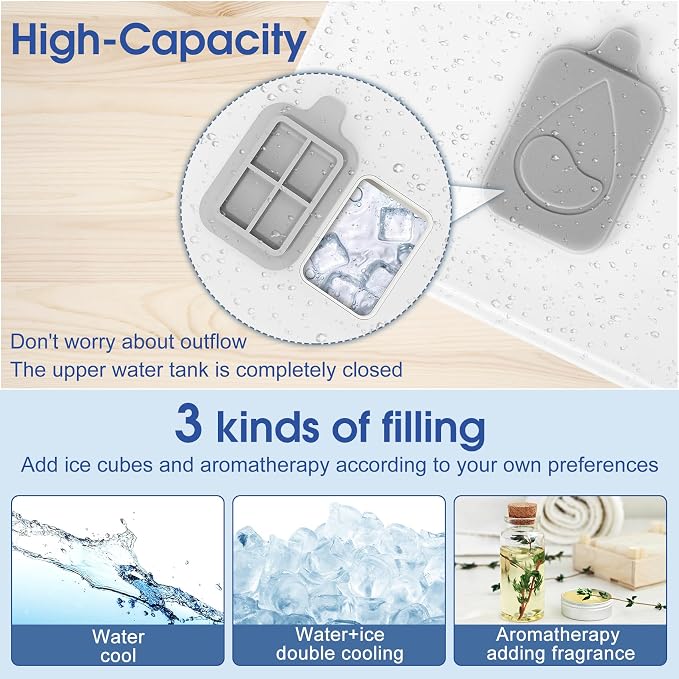 Portable Air Conditioner, Rechargeable Mini Air Conditioner Evaporative Air - Image 6