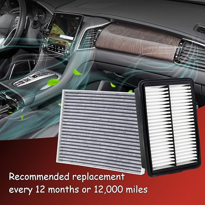 28113-F2000 Engine Air Filter and 97133-F2000 Cabin Air Filter kit Compatible - Image 7