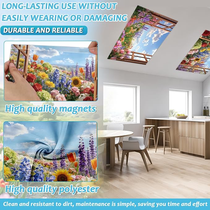 Wiooffen 6 Pcs Fluorescent Light Covers - Image 3