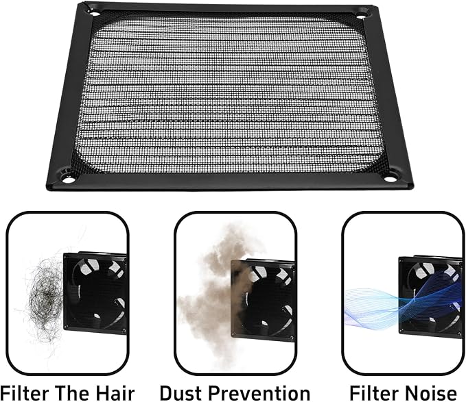 pson 2Pcs 120mm Computer Fan Dust Filter Grill - Image 4