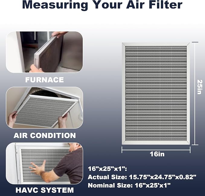 16x25x1 Reusable Air Filter, Electrostatic, Washable Lasts a Lifetime, Breathe - Image 6