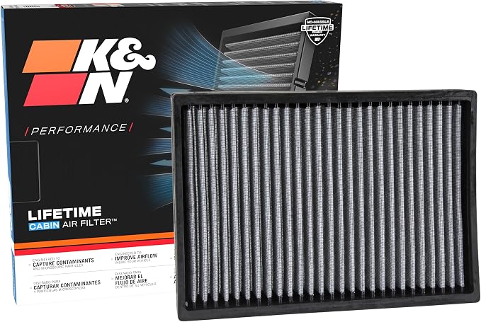 K&N LIFETIME Cabin Air Filter: Premium, Clean Air by KNEngineeringInc