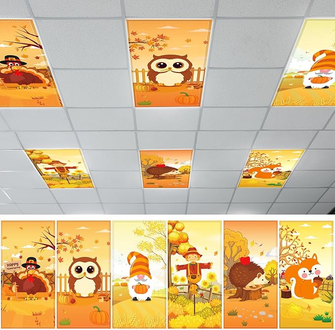 6 Pcs Fluorescent Light Covers by Wiooffen