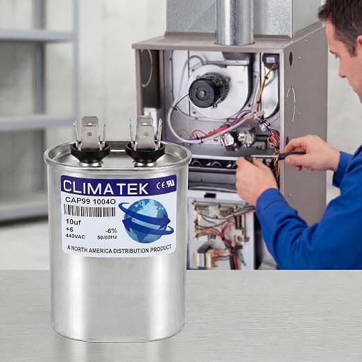 ClimaTek 10 MFD 370/440 Volt VAC Run Oval Capacitor CAP99-1004O - Image 4