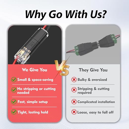 100PCS 2-Pin Double Wire Plug in Connector - Image 3