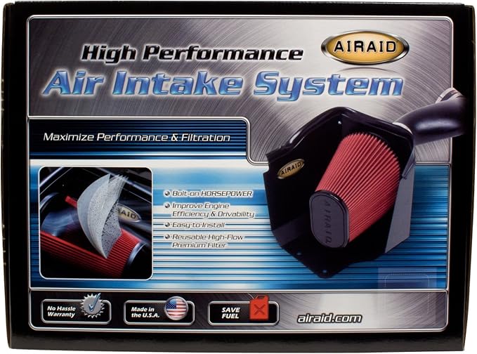 AIRAID Cold Air Intake System by K&N: Increased Horsepower, Cotton Oil Filter: - Image 9