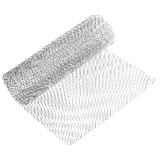 uxcell 10 Mesh 39" x 12" Woven Wire Mesh, 304 Stainless Steel Air Vent Filter by uxcell