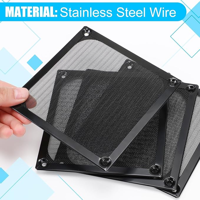 MorningRo 10 Pcs 120 mm Computer Fan Filter Grills - Image 4