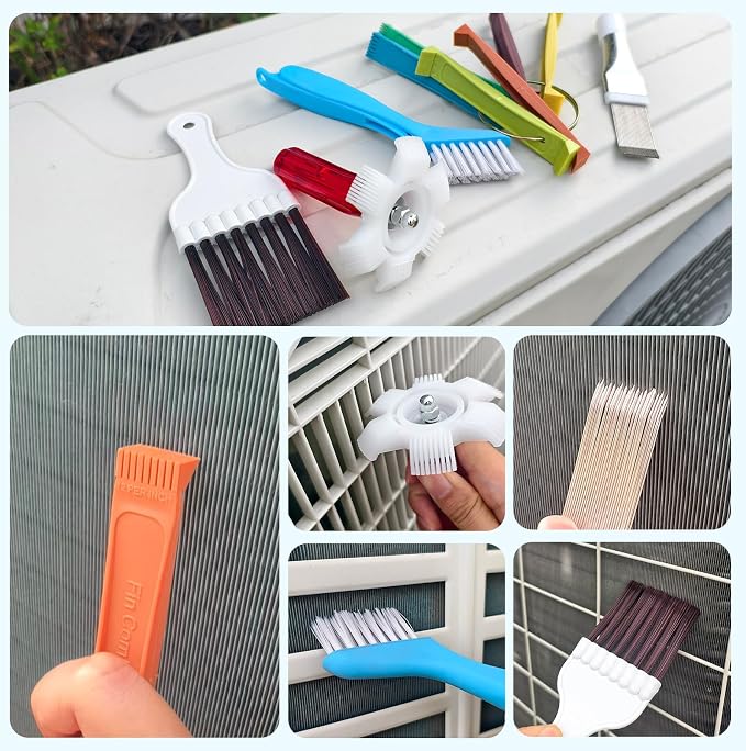 10PCS Air Conditioner Fin Comb Cleaner kit AC Coil Cleaning Brush 5 Different - Image 9