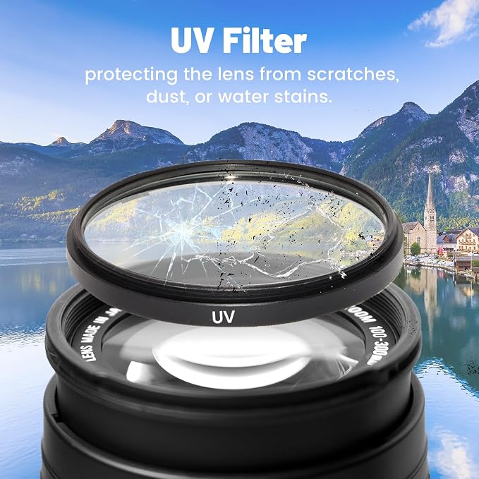 Universal 82mm 3 Piece Lens Filter Kit - Image 8