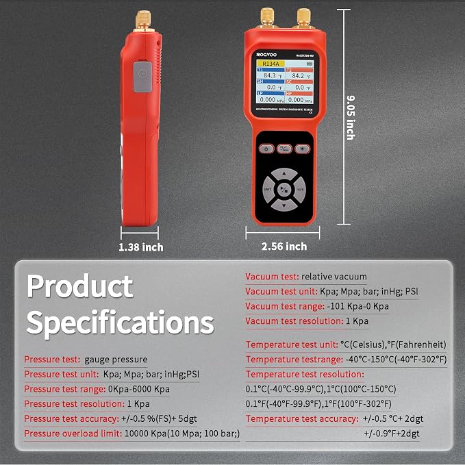 Digital Manifold Pressure Tester Gauge - Image 7