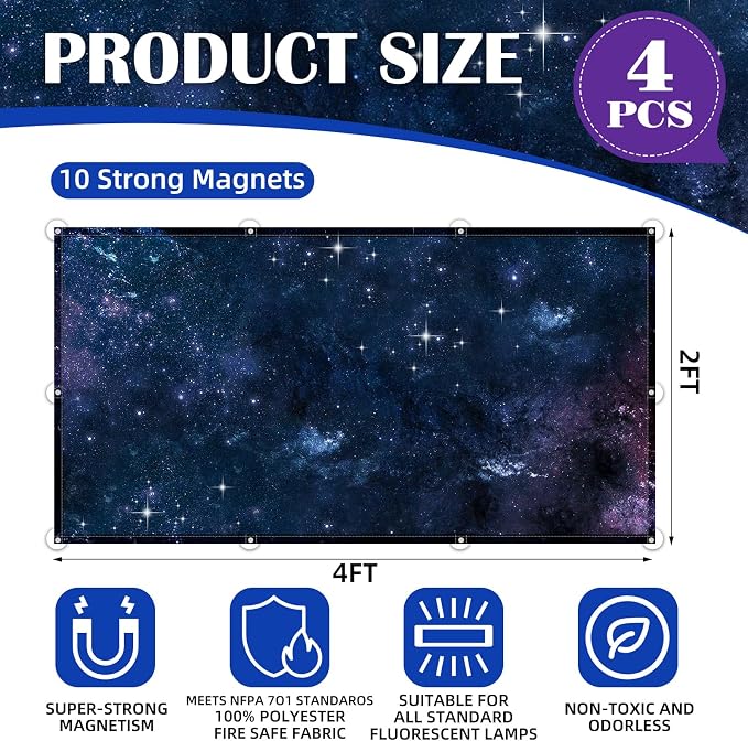 ANGSYLTH 4 Pcs Fluorescent Light Covers - Image 2