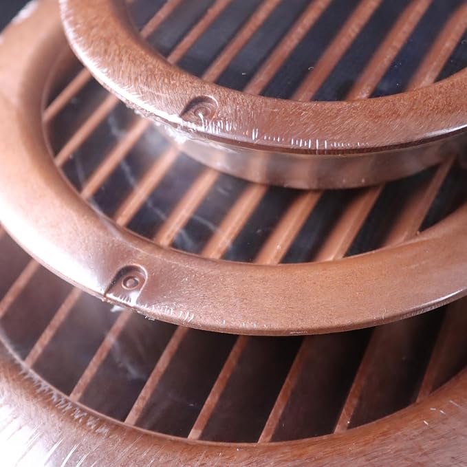 VENTS-US - 4" Brown Pack of 6 Plastic Round Vent Covers - Image 6