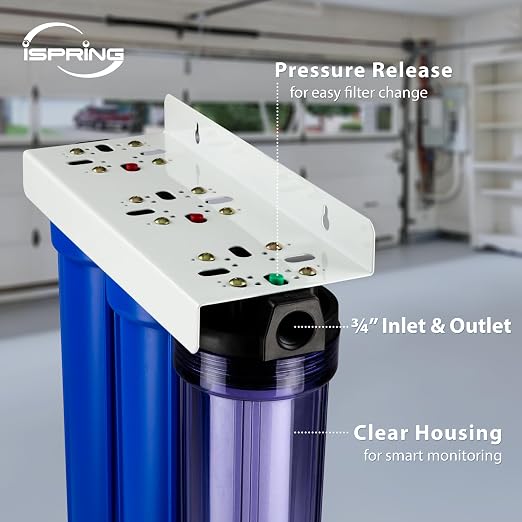 iSpring Whole House Water Filter System, 3-Stage Whole House Water Filtration - Image 3