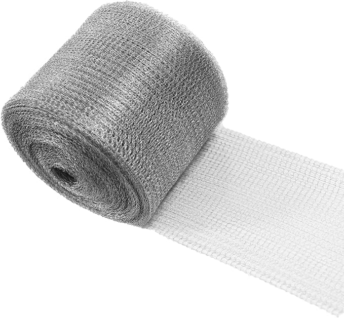 Wire Mesh for Mice Control 5IN X 53Ft, Hole Fill Fabric, Upgraded Stainless by AWIORETON
