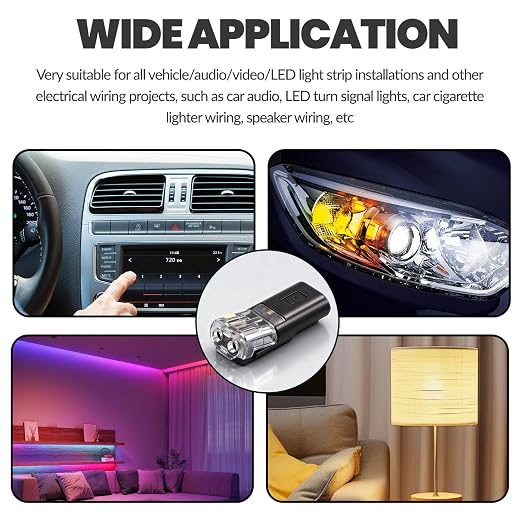 20Pcs Quick Connect Wire Connectors, Low Voltage No Stripping Double Wire Plug - Image 6
