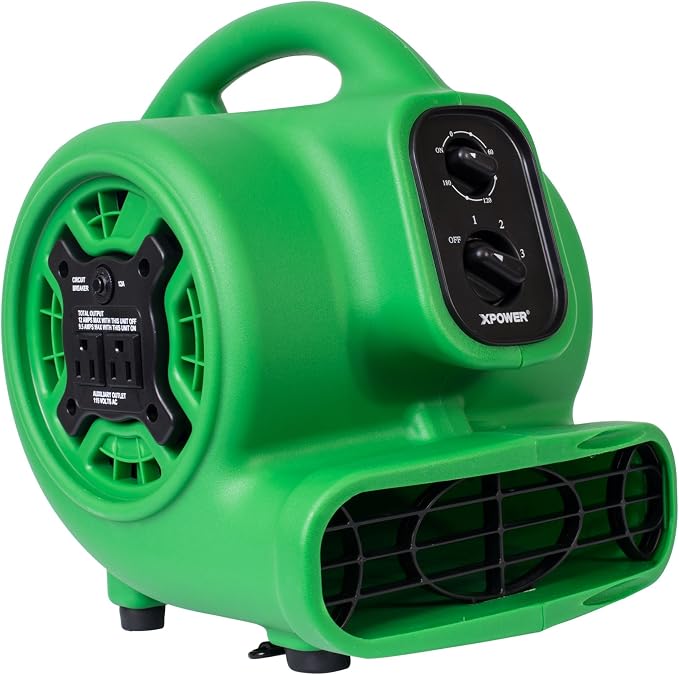 XPOWER P-230AT Mini Mighty 1/4 HP 925 CFM Centrifugal Air Mover, Carpet Dryer by XPOWERManufactureInc-HomeImprovement