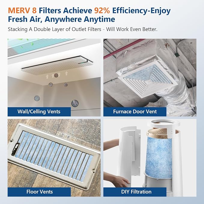 Torjim 12" x 120" MERV 8 Air Vent Filter, Easy Cut to Fit Air Vent Filter - Image 3