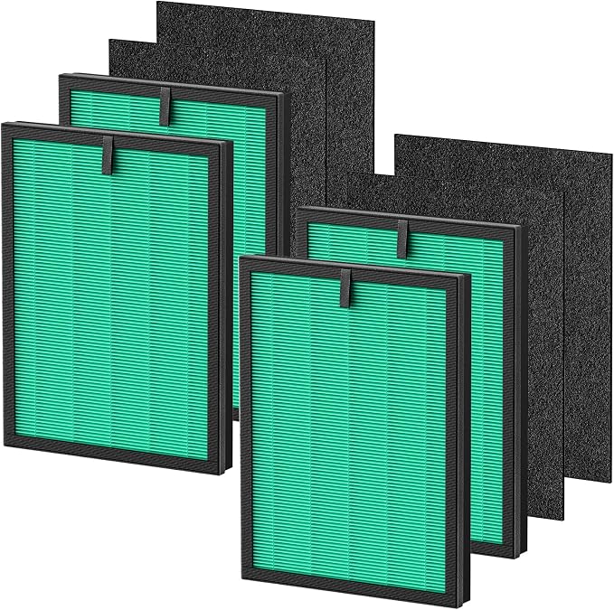 4+4 Pack DH-JHD08 Air Filter Replacement by AddtoYourCart