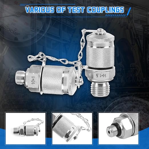 SINOCMP Hydraulic Pressure Gauge Test Kit - Image 2