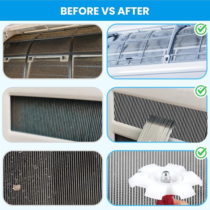 10PCS Air Conditioner Fin Comb Cleaner kit AC Coil Cleaning Brush 5 Different - Image 6