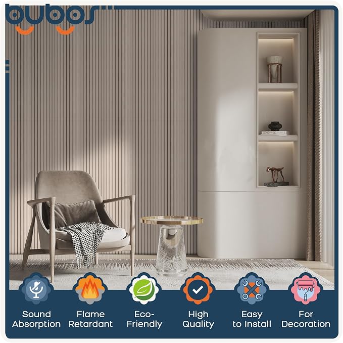 BUBOS 10 Pack Large Acoustic Panels, Decorative Self-Adhesive Acoustical Wall - Image 3