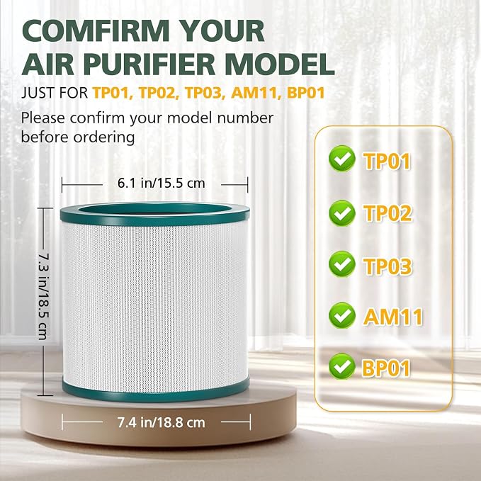 TP01 HEPA Replacement Filter Compatible - Image 2