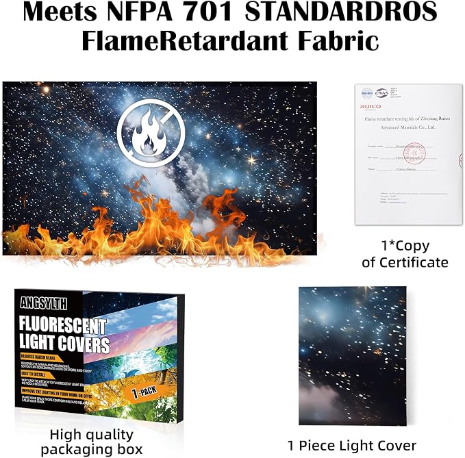 Fluorescent Light Covers -1PCS 4x2 Feet Classroom Covers - Image 5