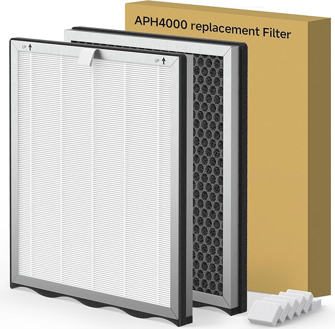 2 Packs Upgraded APH4000 Replacement Filter Compatible by XBWW